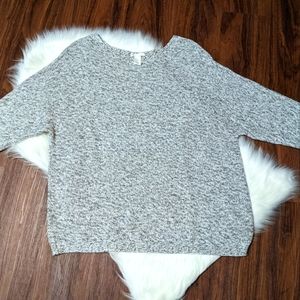 H&M Grey Knit 3/4 Long Sleeve Sweater / Size XLrg